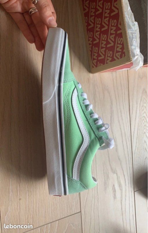 Green Vans Old Skool Vert Clair Vans Old School Vert Menthe Chaussures