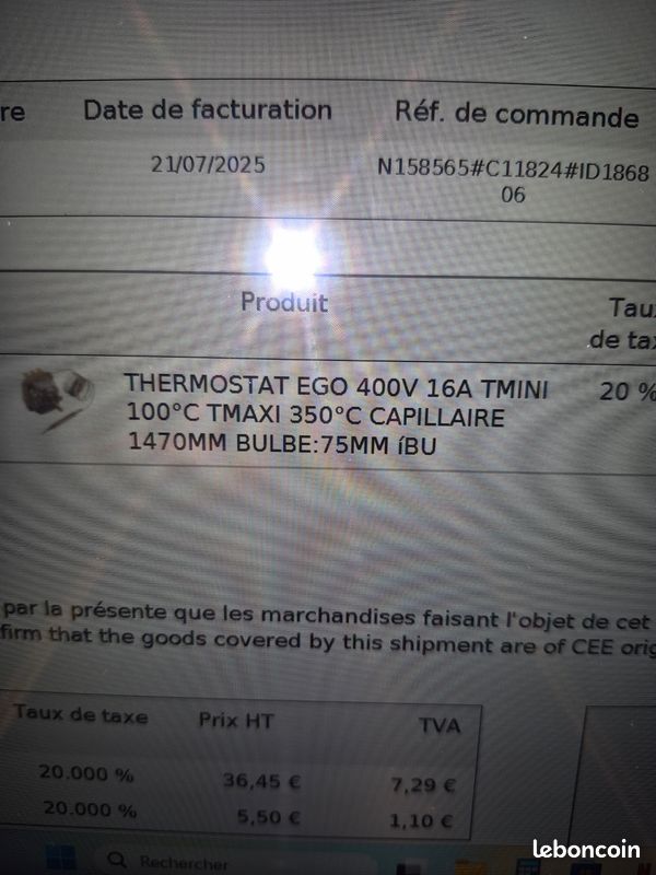 Thermostat EGO (image 2)