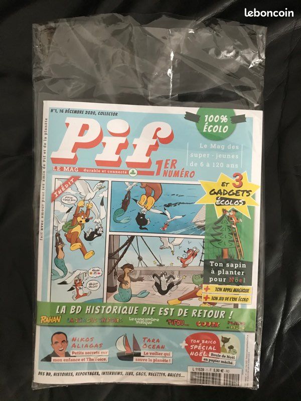 PIF Le Mag No. 1 décembre 2020 COLLECTOR (Rahan, Placid & Muzo, Pifou, Concombre Masqué, Couik etc.) (image 2)