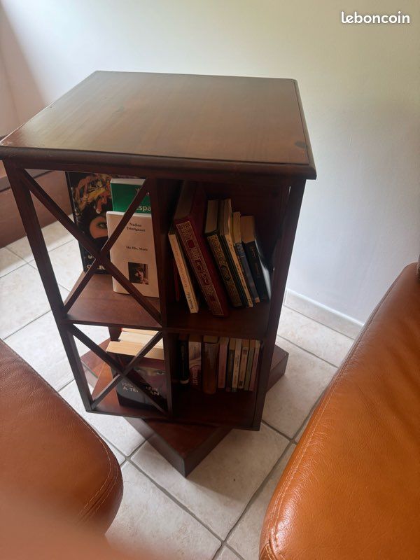 Magnifique ensemble salon cuir et mobilier bois massif (image 6)