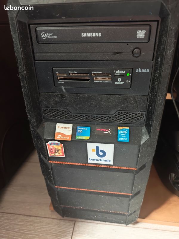 PC Intel I7 / écran 32 pouces orientable/ disque dur 3000 Gigaoctet (3To) / 16GB Ram Windows 11 (image 1)