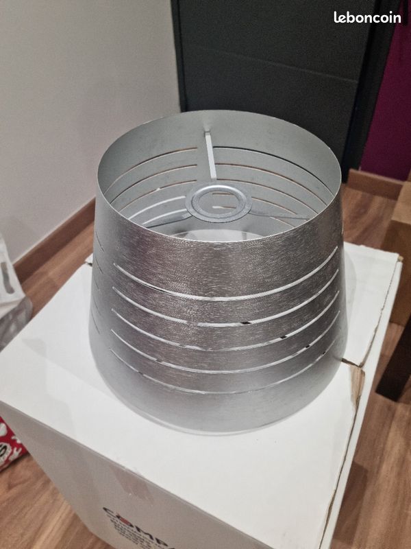 Abat jour métal gris (image 1)