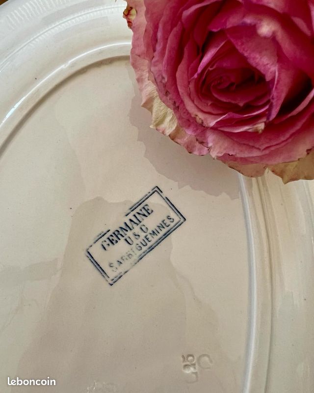 Ravissant plat de service vintage - Germaine Sarreguemines (image 6)
