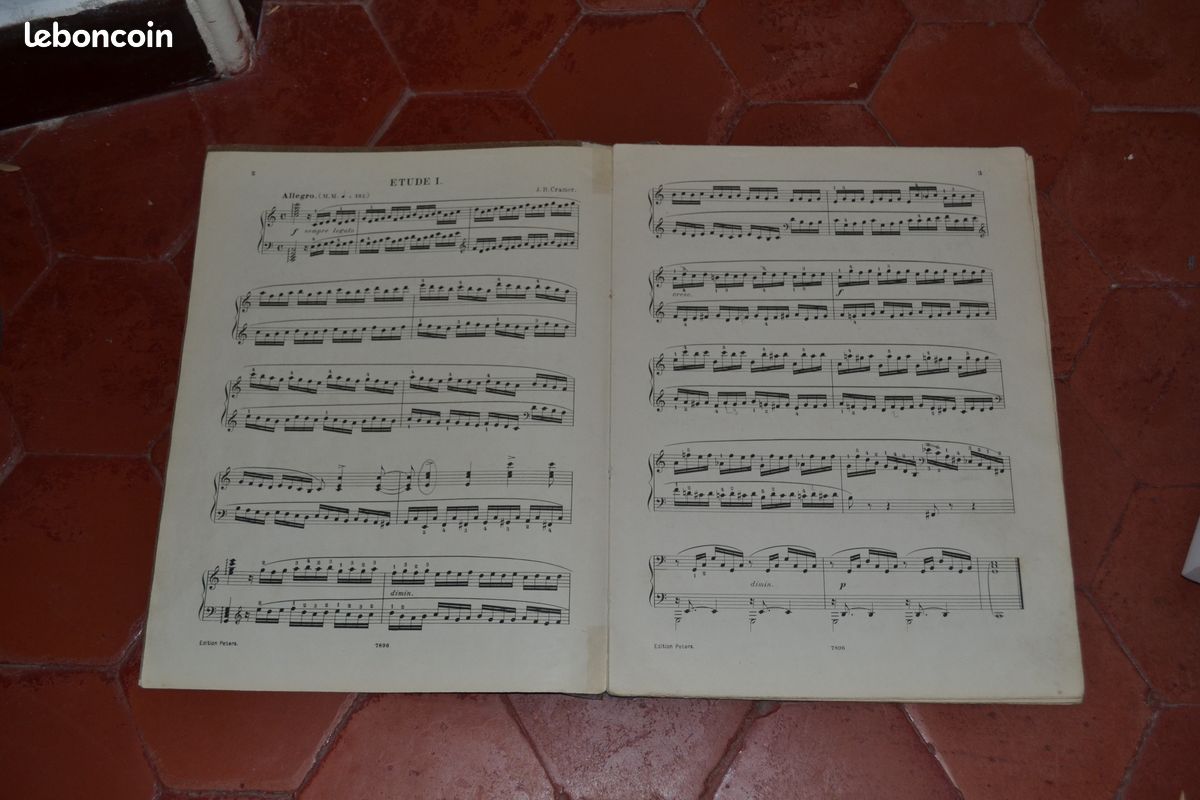 Partition de piano : Etudes de Cramer (image 2)