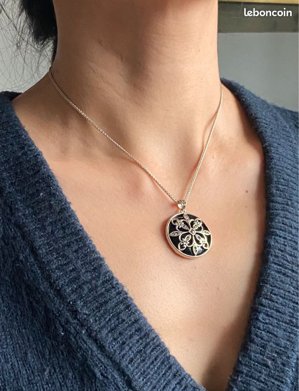 Pendentif en argent 925 avec onyx (image 8)