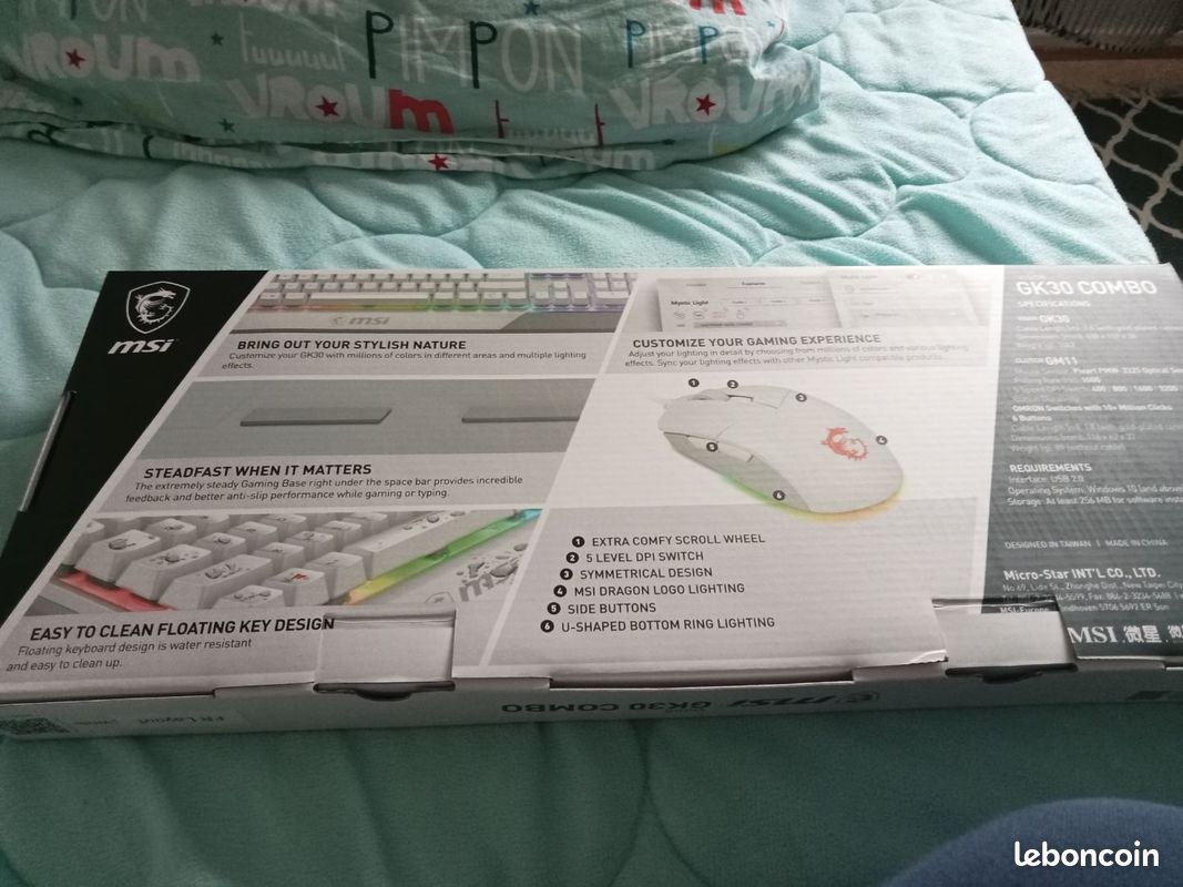 Clavier MSI GK30 COMBO (image 2)