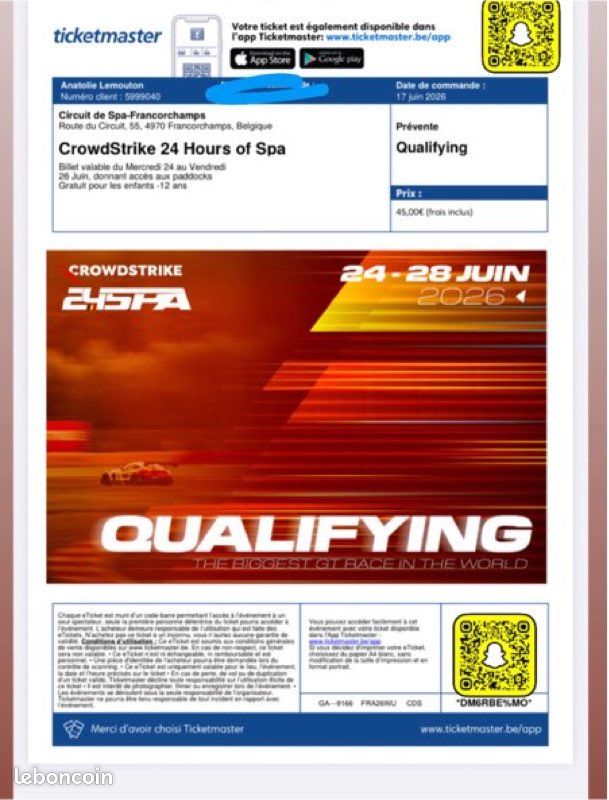 Place essai & qualifications 24h de SPA (image 1)
