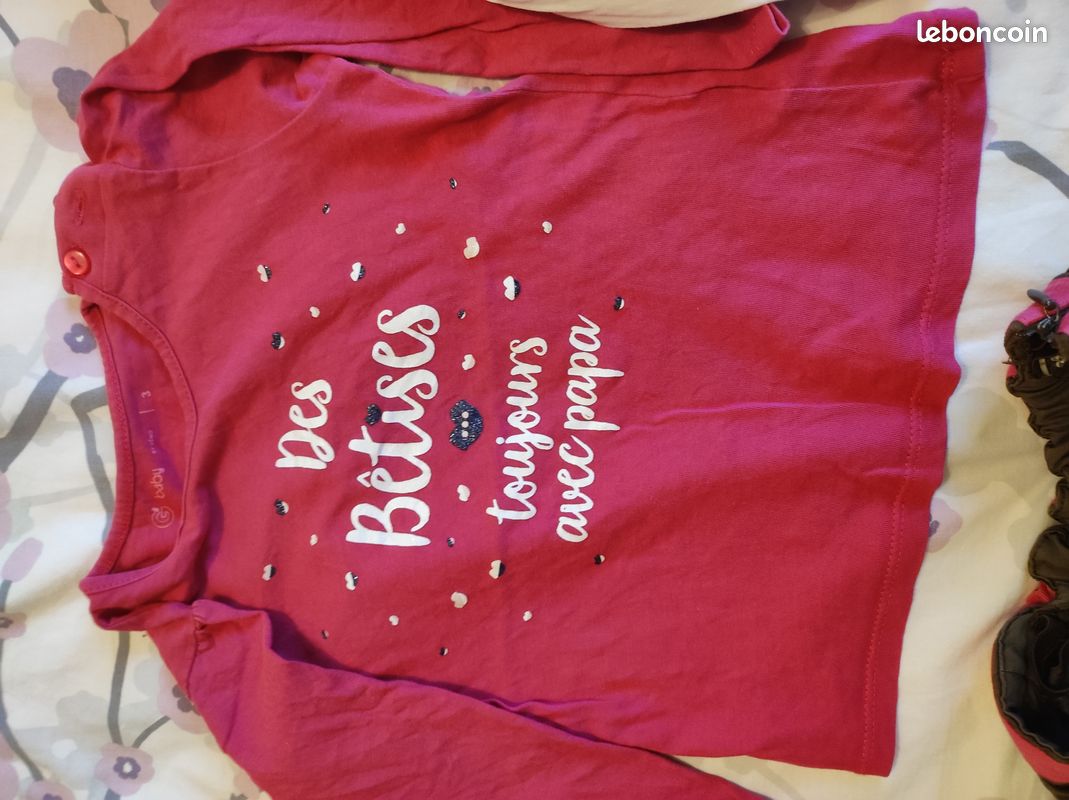 Lot 3 jupes dpam et 3 t-shirts fille 3 ans (image 10)
