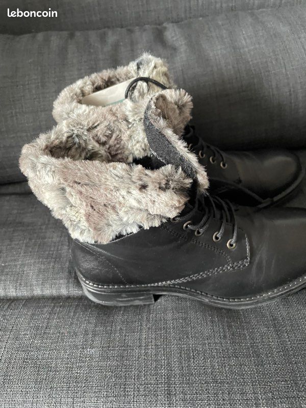 Paire de bottines noires San Marina 37 val2 (image 8)