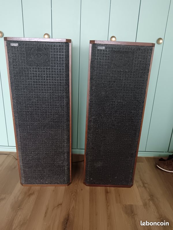 Lot d'enceintes DITTON Célestion 66 de 1976. Avec ampli Pionneer A-616 MarkII, un lecteur CD Pionneer PD6030, un ampli tuner radio Sansui T-700L, et un double lecteur cassette Kenwood KXf-w6010 (image 2)