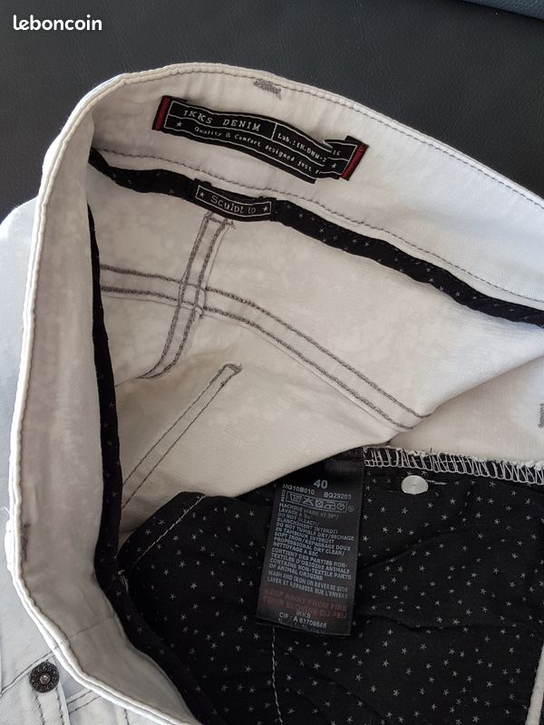 ▪️Jean slim sculpt up effet marbré IKKS * Taille 40 (image 5)