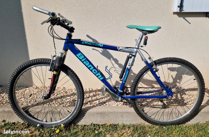 Siège vintage Bianchi Cosmos bleu Vetta années 90 VTT ATB selle de