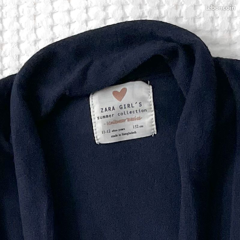 Gilet long noir de Zara 36 réf R366 P3 • EUR 3,00 - FR