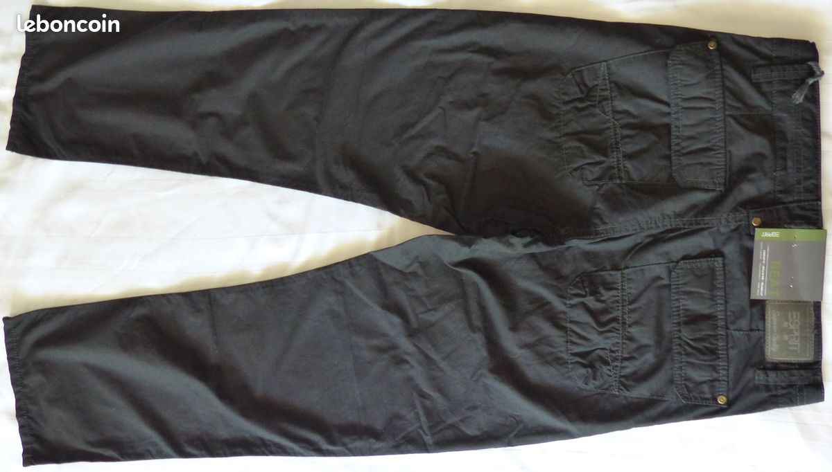 2 x Pantalons Coton Esprit / 1 Blanc + 1 Noir Taille M/38 (image 14)