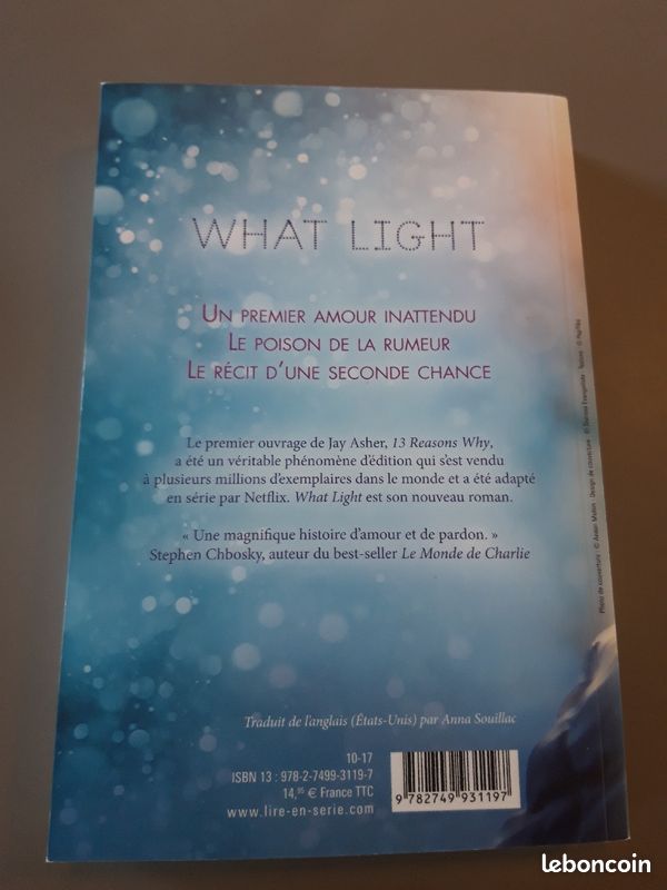 Livre romance amour ado de noel jay Asher what light (image 2)