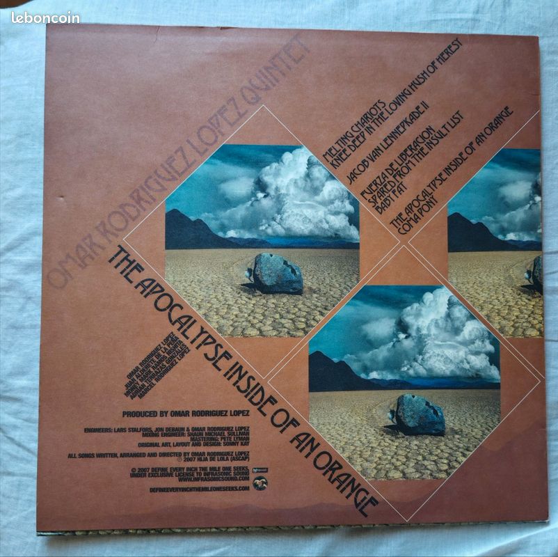 Omar Rodriguez Lopez Quintet - The Apocalypse Inside Of An Orange vinyl clear (image 2)