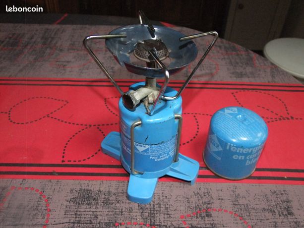 Réchaud à Gaz Scout Bleuet Ancien - Camping Vintage