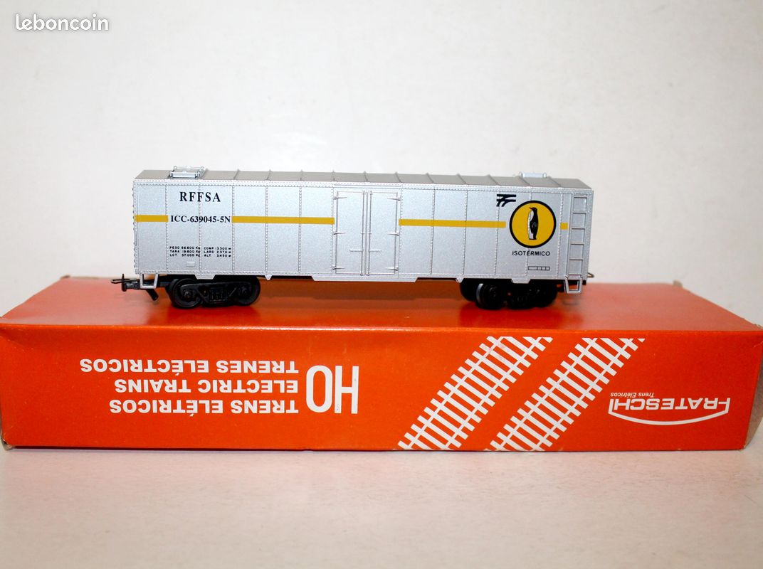 Wagon Frateschi HO N°2042 – RFFSA Isothermico Réfrigérant – Vintage Brésil