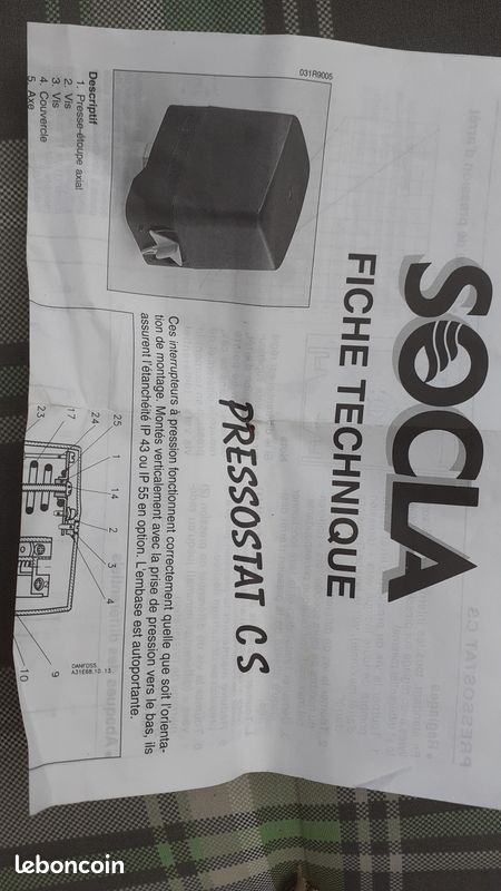 Pressostat cs (image 1)