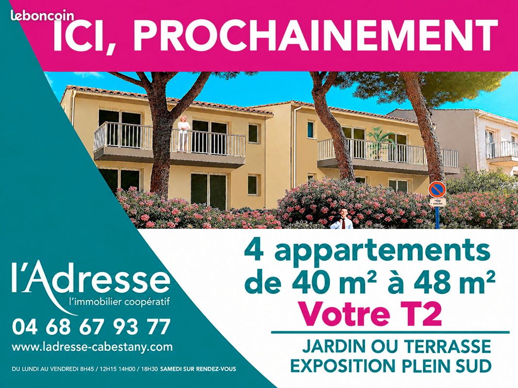 Appartement 2 pièces 41 m² · à Cabestany · 41 m² · 135 000 €