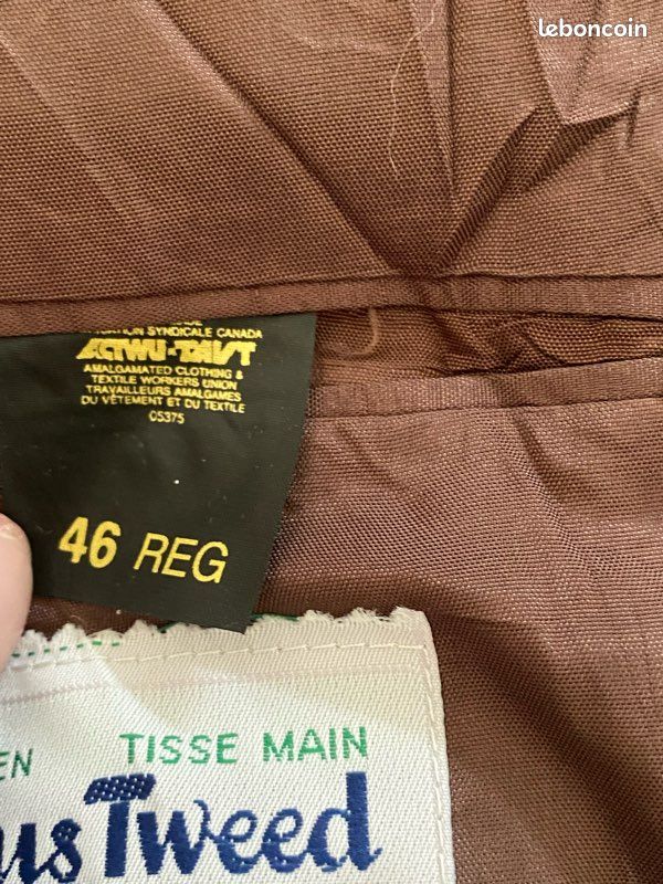Blazer Harris tweed marron foncé taille XL (image 8)
