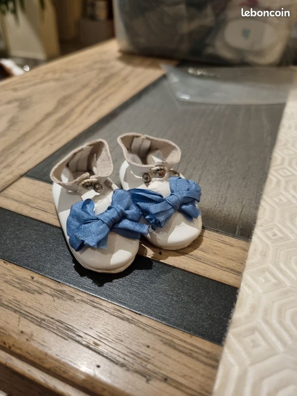 Paire De Chaussures Pour Poupées Anciennes - Jumeau, Bru, Steiner, SFBJ