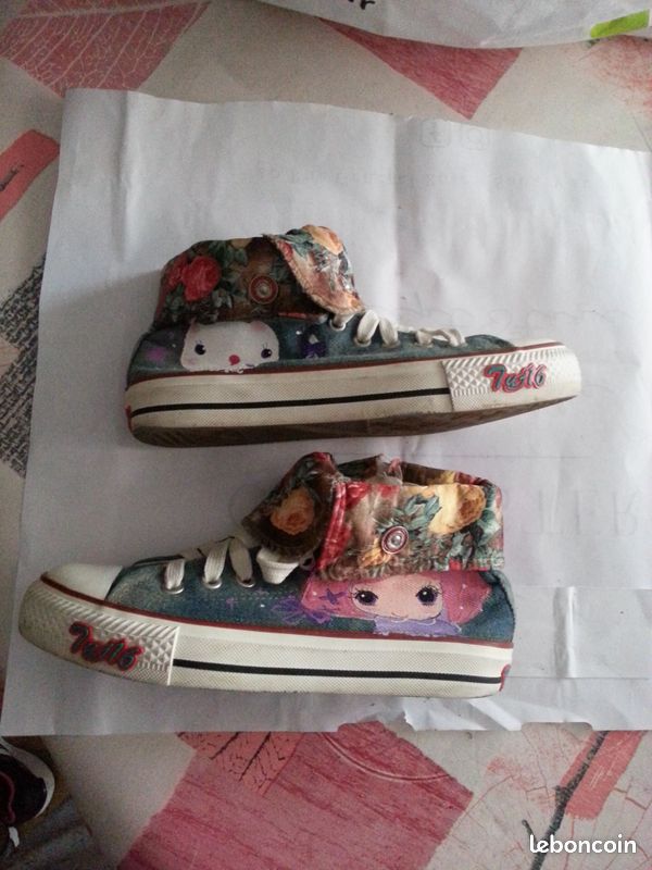 Chaussures peintes T 34 convertible hautes basses (image 2)