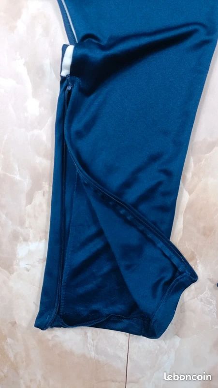 Pantalon de Survêtement Running Adidas Aeroready 3 Stripes Bleu Marine - Enfant 13-14 ans (image 9)