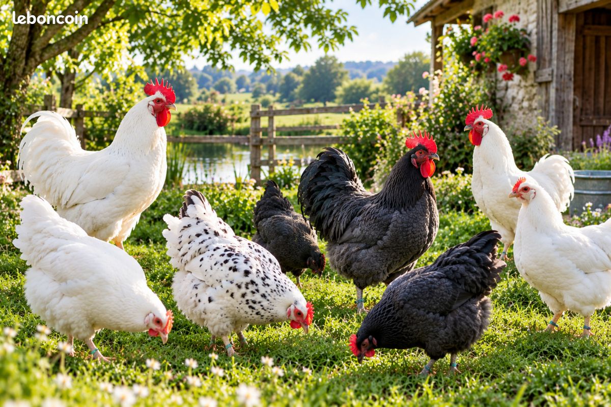 đđżJeunes poules et coq de 6-7 mois (image 1)