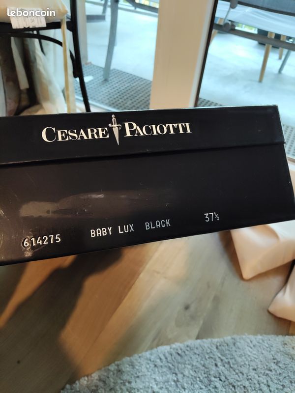 Bottes en cuire noires cesare paciotti (image 3)