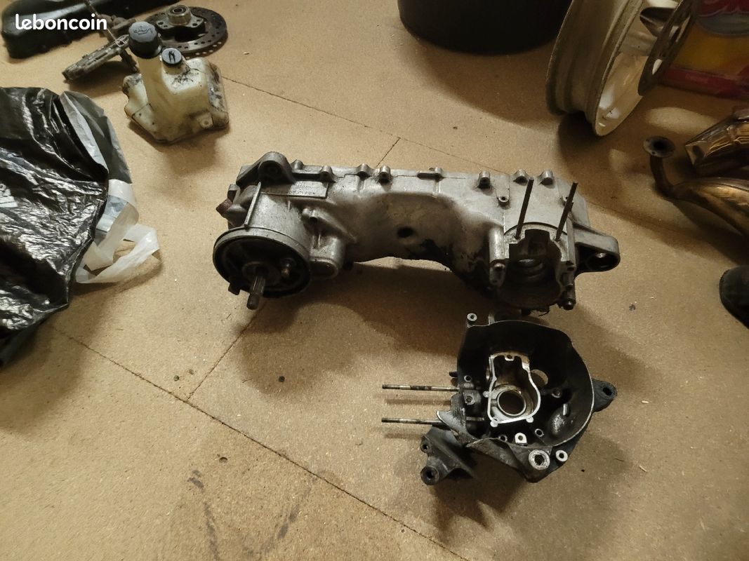 Bas moteur avec transmission mbk yamaha booster carter spirit rocket stunt (image 3)