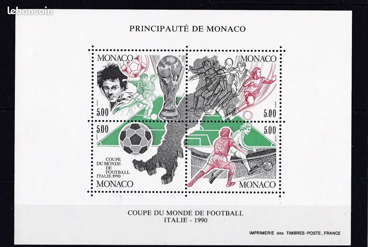 Timbres Monaco Année 1990 (image 4)