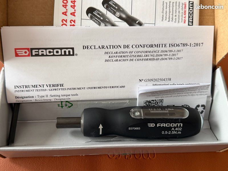 Facom tournevis dynamométrique A.402 (image 1)