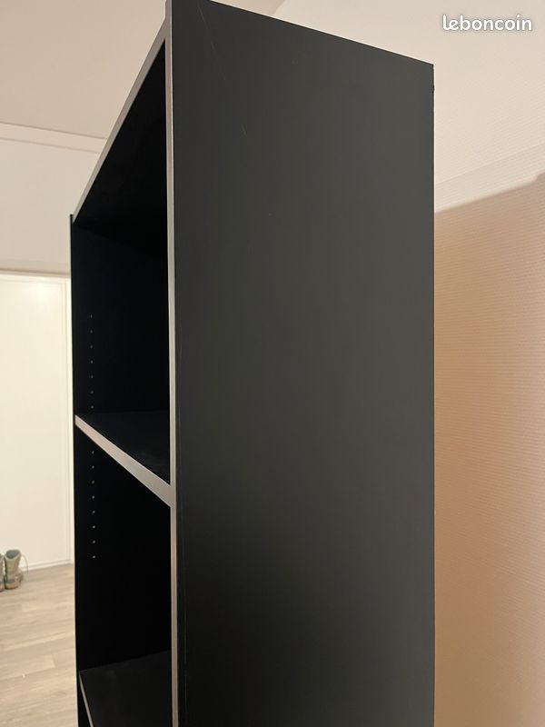 Bibliothèques noires (x2) Billy Ikea 80x28x200 (image 3)