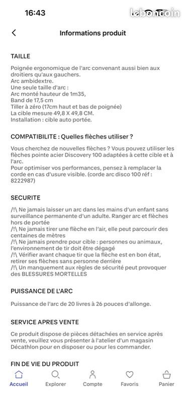 Kit tir à l’arc Géologic Discovery 100 complet (image 5)