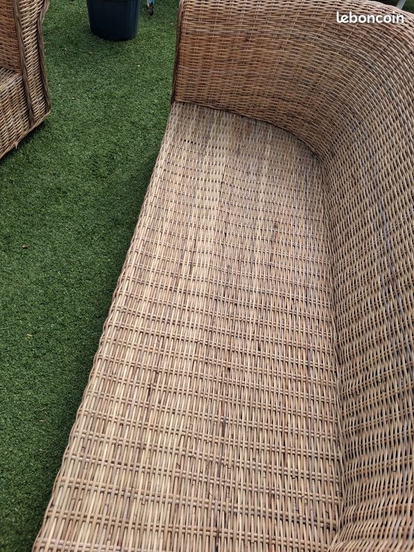 Salon jardin en rotin (image 7)