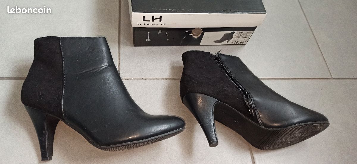 Bottines noires neuves (image 1)