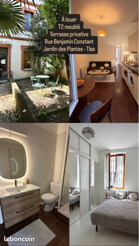 Appartement 2 pièces 28 m² · à Toulouse · 28 m² · 800 €/mois