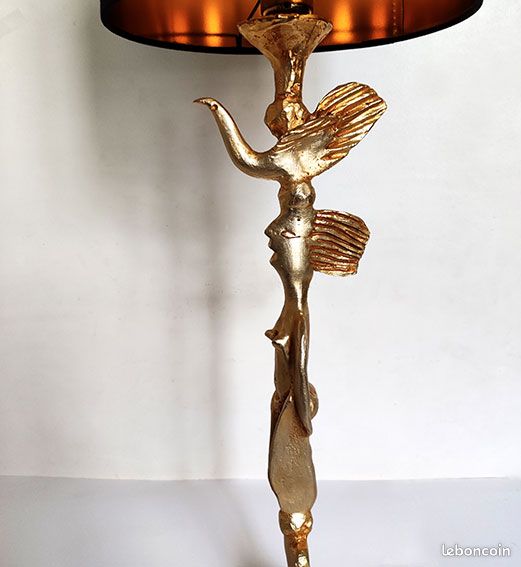 Lampe Sculpture Bronze Totem Pierre Casenove Fondica 94 (image 2)