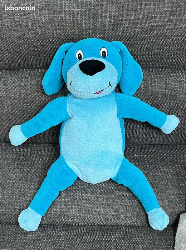 Peluche Chien 🐶 Bleu CE (image 2)