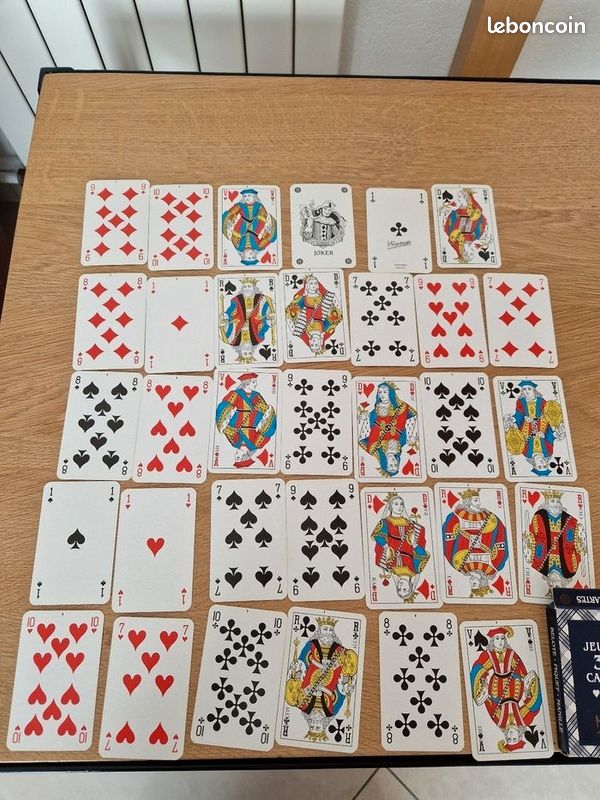 Ducale - Jeu de 32 Cartes - Fabriqué en France - Jeu de Belote, Manille, Coinche