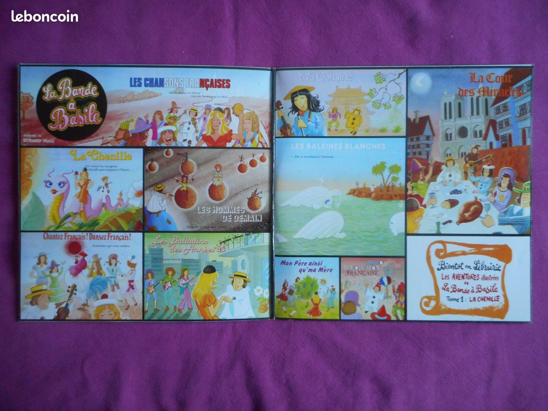 Disque vinyle 33t ♪ La Bande a Basile "La Chenille" (image 4)