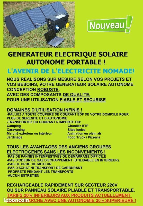 Groupe électrogène solaire - Top Classement & Guide d'achat - 2024