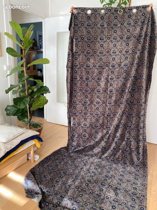 Rideau velours doublé Haomy Harmony textile (image 1)
