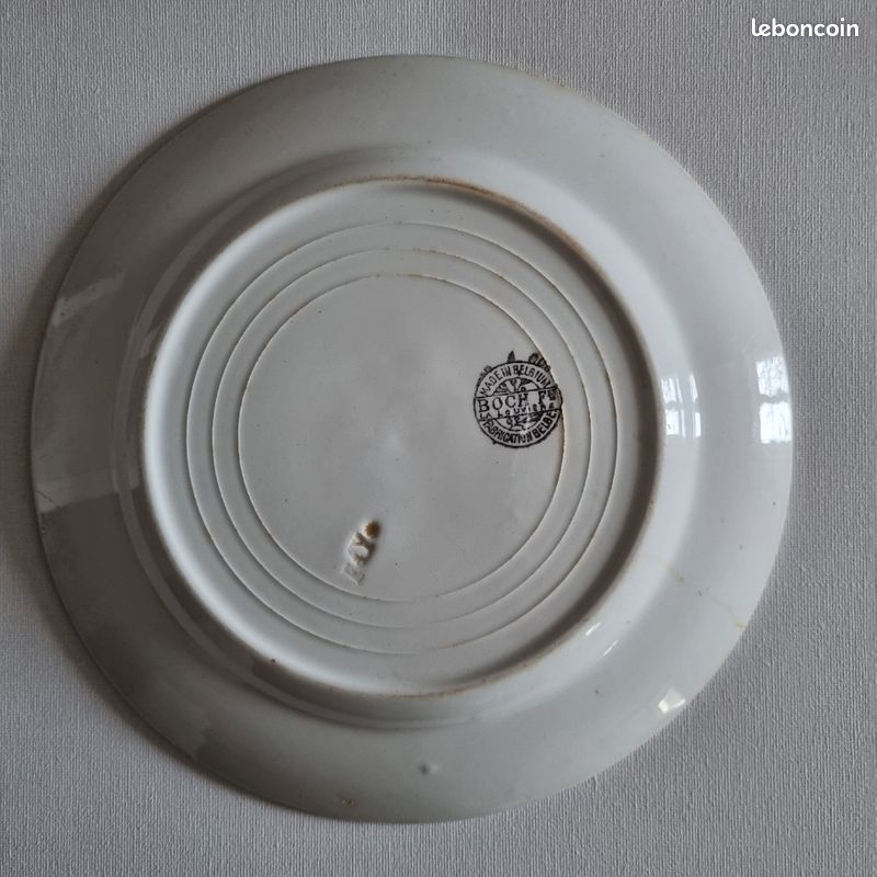 Ancienne assiette faïence au coq Boch Frères (image 2)