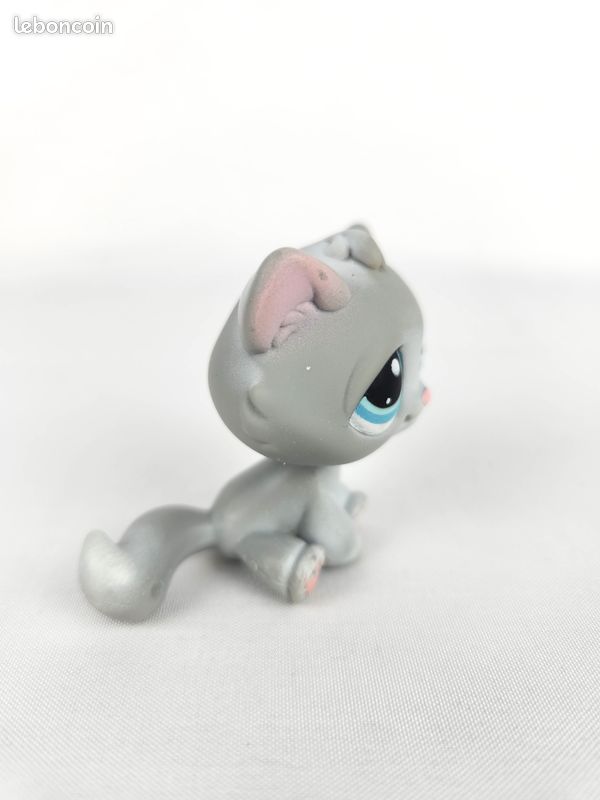 Figurine Littlest Pet Shop Hasbro - Souris Grise Aux Yeux Bleus - Édition 2006 - Occasion