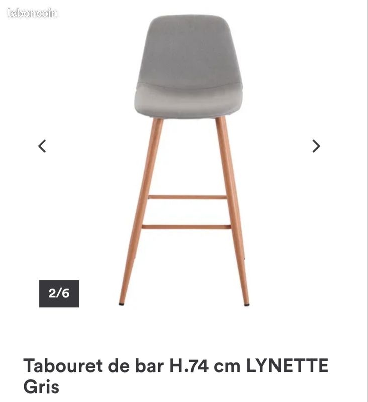 Tabouret lynette 74 cm (image 1)