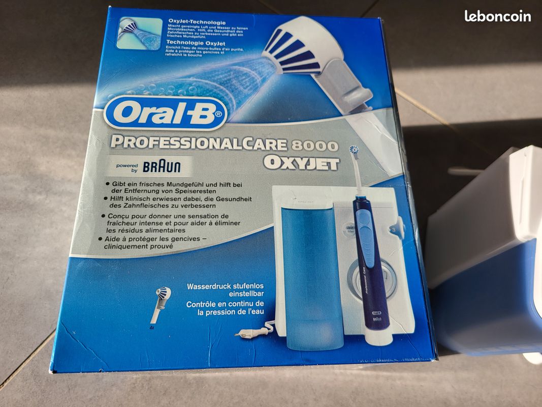 Jet dentaire Braun Oxyjet hydropulseur professionnal care 8000 (image 7)