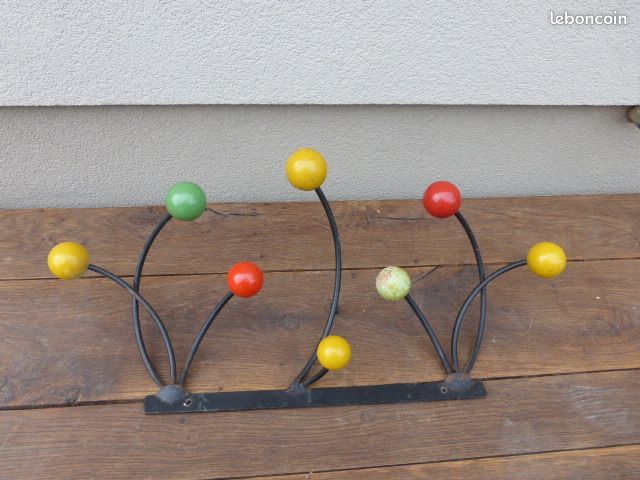 Porte manteaux vintage Roger Feraud pop art années 50 (image 4)