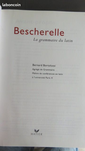 Bescherelle la grammaire du latin (image 3)